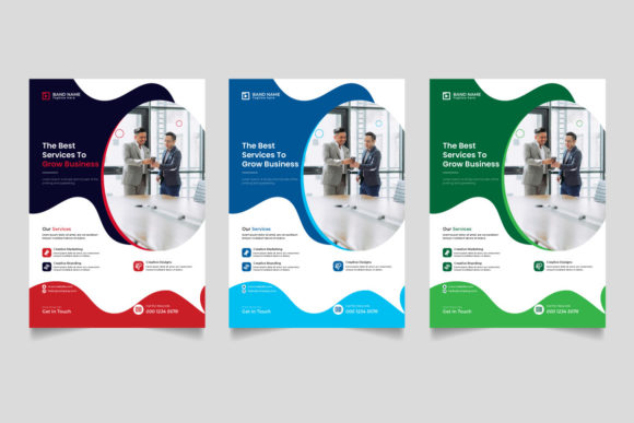 A4 Corporate Flyer Template: Graphics & Print Templates