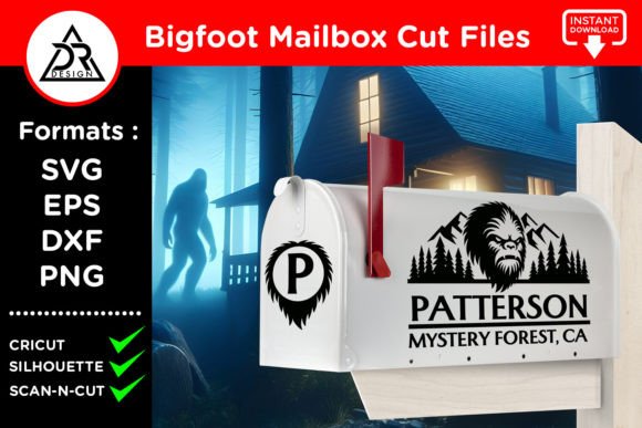 Bigfoot Mailbox SVG Cut Files: Graphics for Crafts & Brand Storytelling