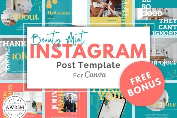 Color Beautiful Instagram Template: Graphics & Social Media Templates