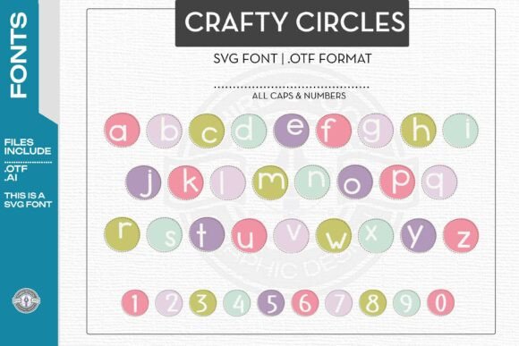 Crafty Circles: A Decorative Font for Local Business Branding