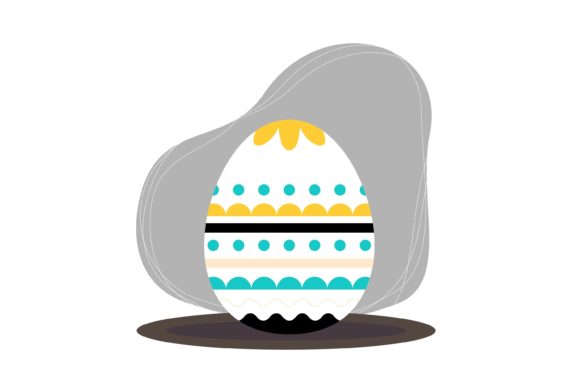 Easter Eggs Beautiful Color Style Graphics & Illustrations