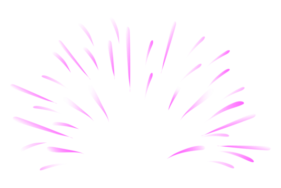 Firework Burst Graphics: Pink Night Show Illustrations