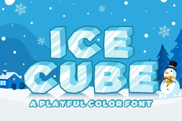 Ice Cube Fonts: Playful Display Design for Handmade Brands