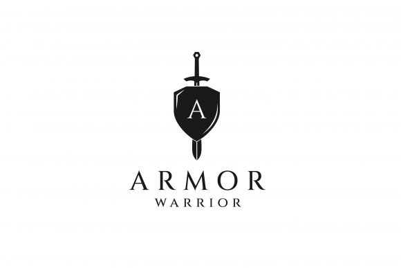 Knight Shield Armor Sword Logo Design: Graphics & Logos for Bold Branding