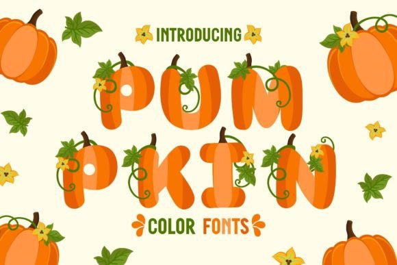 Pumpkin Font: Autumn Charm That Stitches Well