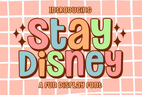 Stay Disney: A Playful Display Font for Creative Sellers