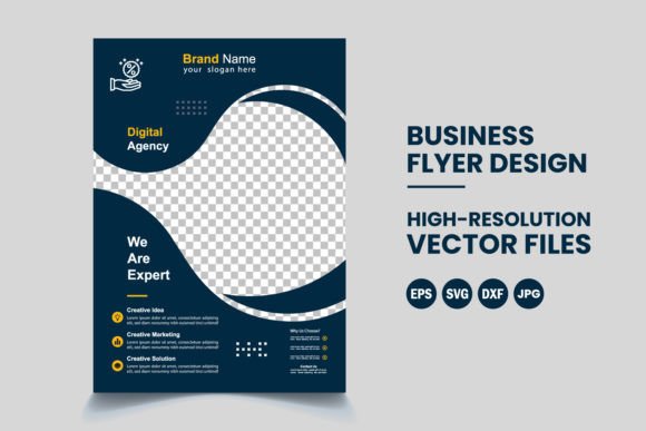 Unique Business Flyer Template: Graphics for Real-World Branding