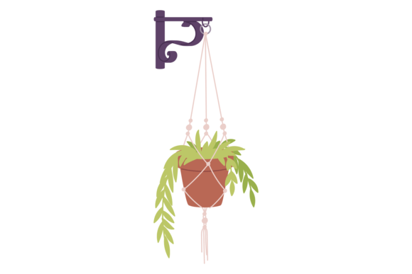 Wall Decoration Color Icon. Green Plant