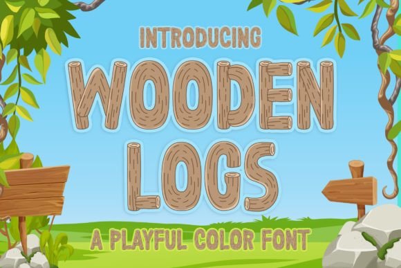 Wooden Logs: A Display Font for Warm, Handmade Branding